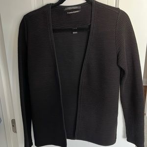 Scotch & Soda black ribbed open blazer